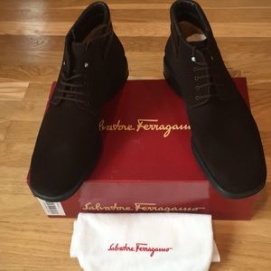 Salvatore Ferragamo Buc Suede Boots